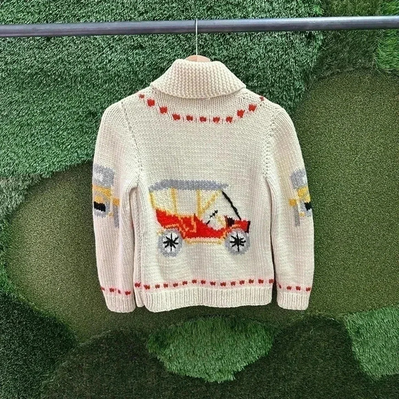 Vintage 1970s Wagon Cowichan Sweater Small - Picture 2 of 9